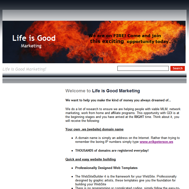Life is Good Marketing .info - Home Page
