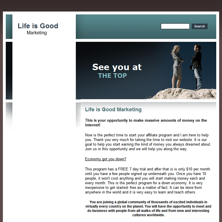 See you at the top - Home Page